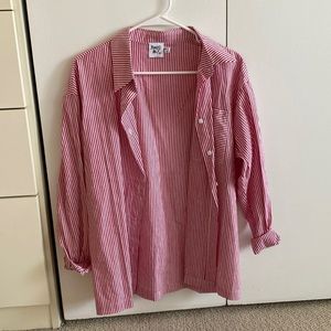 Princess Polly striped button down, size 4